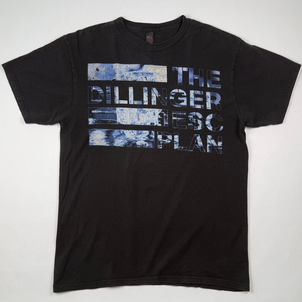 Dillinger Escape Plan Band Graphic T-Shirt Medium Black Metalcore Tee